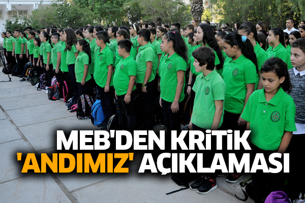 MEB'den kritik 'Andımız' açıklaması