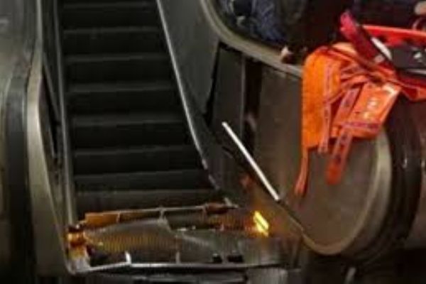 Yürüyen merdiven çöktü, 1 ağır 20 kişi yaralandı