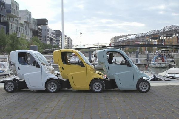 Avrupalı bilim insanları, trene benzeyen elektrikli arabalarla trafik sorununu çözmek istiyorlar