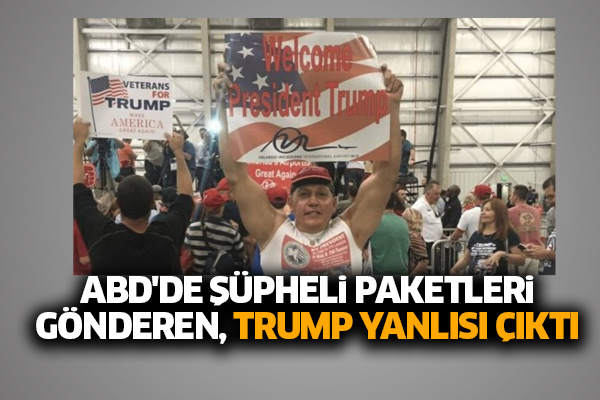 ABD'de şüpheli paketleri gönderen, Trump yanlısı çıktı