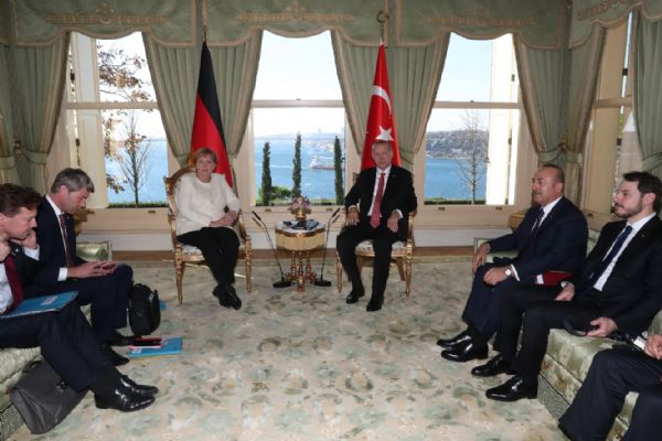 Angela Markel Vahdettin Köşkün'de