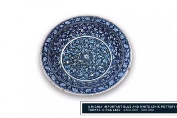 İznik çinisi tabak Londra’da rekor fiyata satıldı