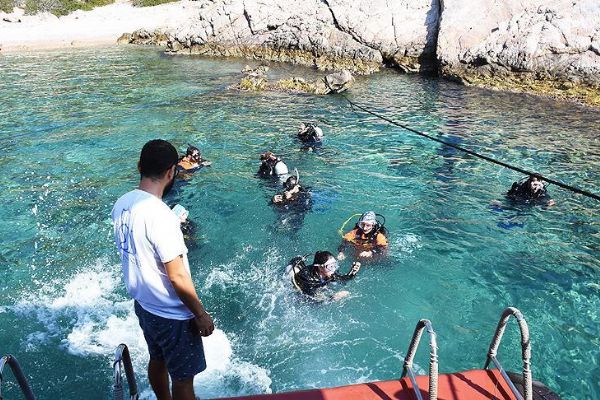 Bodrum su altı güzellikleriyle de büyülüyor