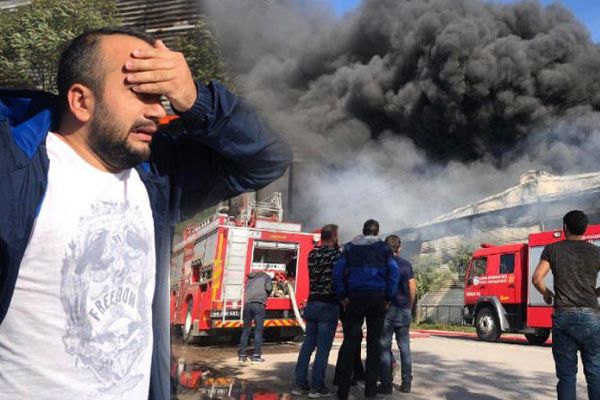 Sakarya'da fabrika yangını