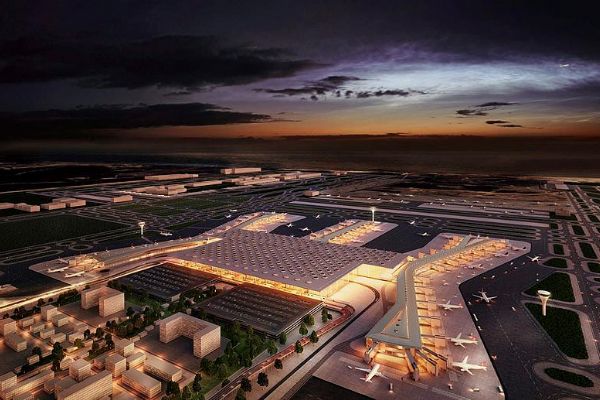 İstanbul Yeni havalimanından görüntüler