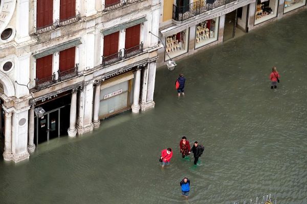 Venedik sular altında kaldı