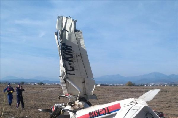 Antalya'da feci uçak kazası