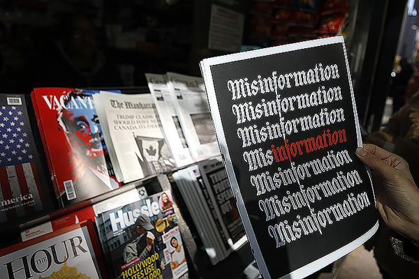 New York'ta 'sahte haber' standı açıldı