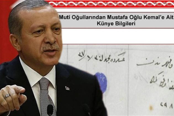 Cumhurbaşkanı Erdoğan'ın dedesinin şehadet belgesi