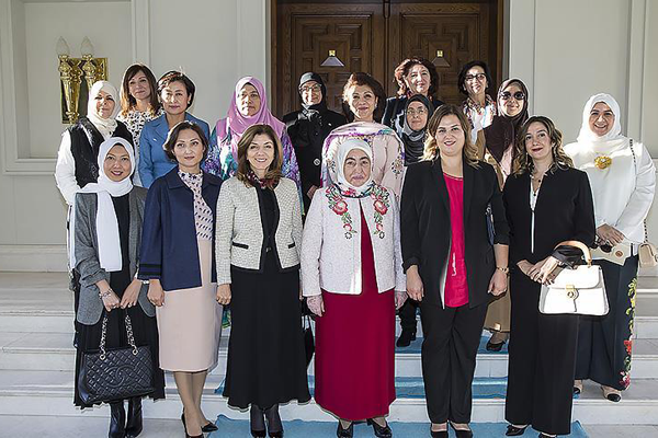 Semiha Yıldırım büyükelçi eşlerini ağırladı