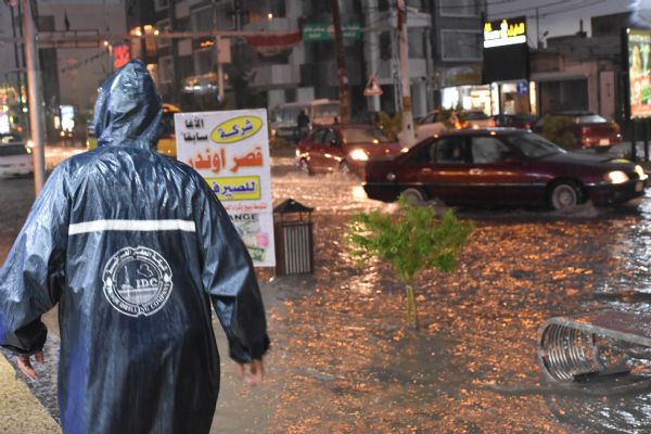 Kerkük'te şiddetli yağış hayatı olumsuz etkiledi