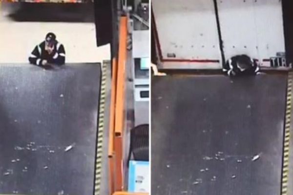 İşçi dorse ile rampa arasında kaldı