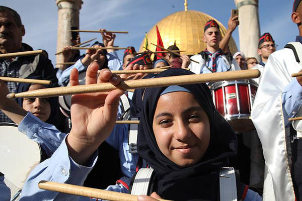 Kudüs sokaklarında Peygamber coşkusu