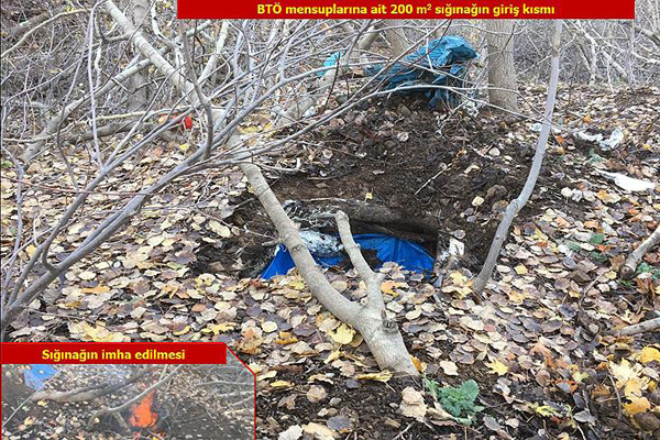 Diyarbakır'da PKK'ya ait 3 sığınak imha edildi