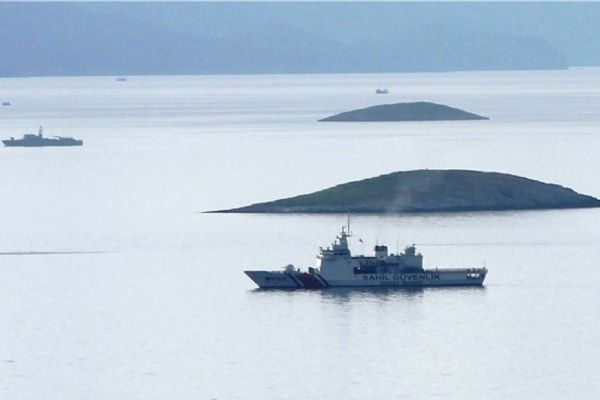 Ege denizinde hareketli dakikalar