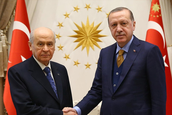 Erdoğan-Bahçeli görüşmesi sona erdi