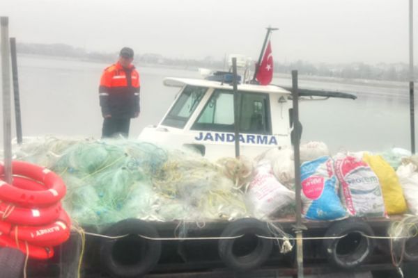 Beyşehir gölünde drone destekli operasyon