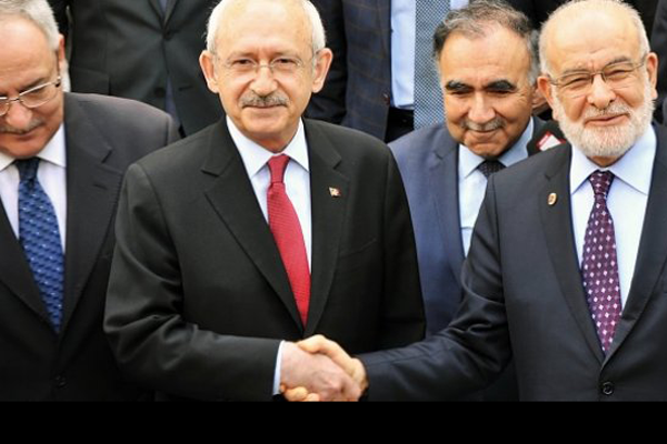 Kılıçdaroğlu ile Karamollaoğlu görüşmesi başladı