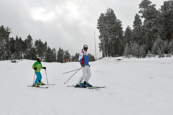 Cıbıltepe'de yılın ilk kayağı