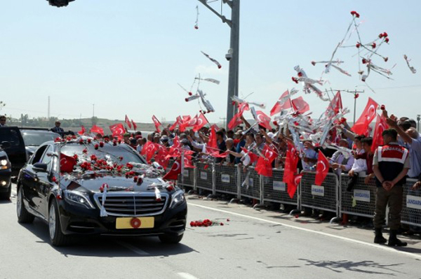 Cumhurbaşkanı Erdoğan Türkiye'nin ilk uydu merkezi açılışına katıldı - 1