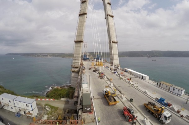 3. köprüde askı halatlar monte ediliyor - 5