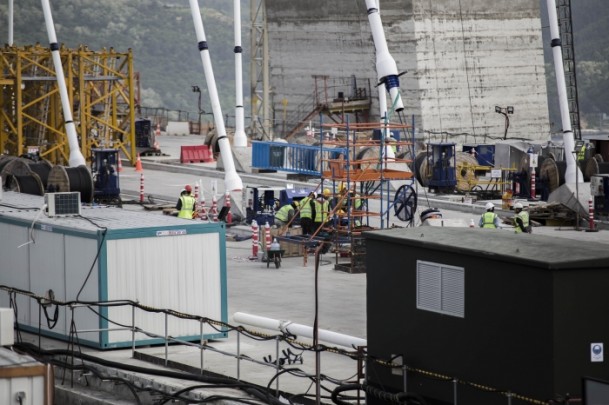 3. köprüde askı halatlar monte ediliyor - 4