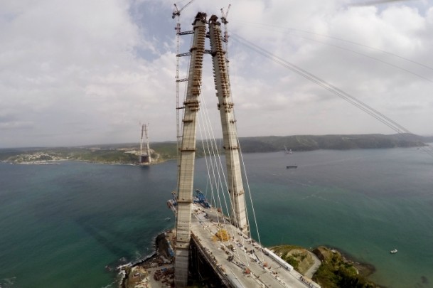 3. köprüde askı halatlar monte ediliyor - 2