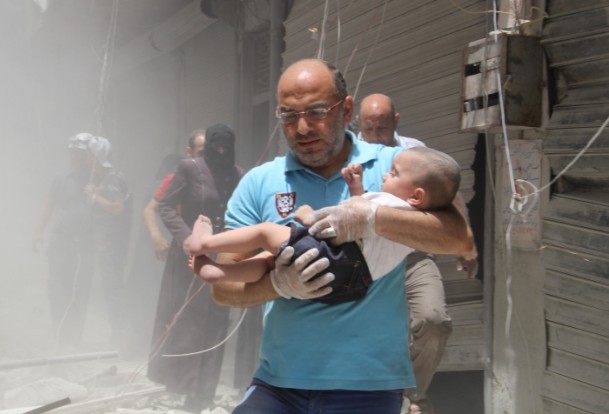 Halep ve Dareyya'ya varil bombalı saldırı - 11