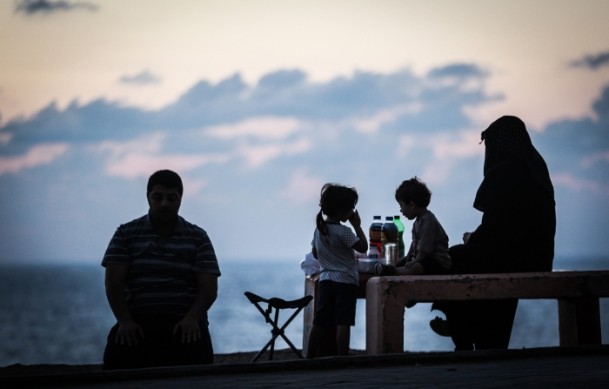 Gazze sahilinde iftar - 5