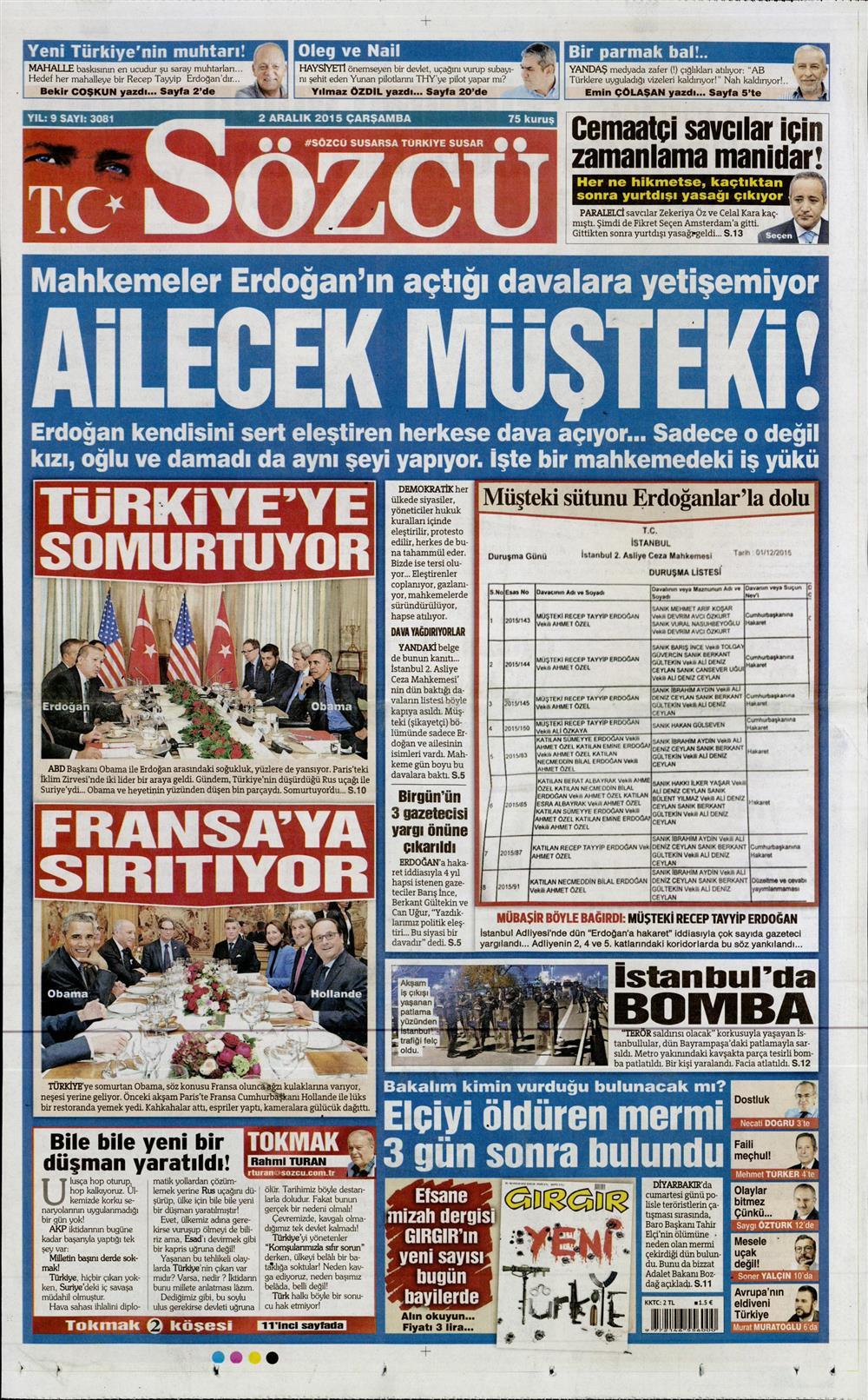 Gazeteler bugün ne yazdı? - 5