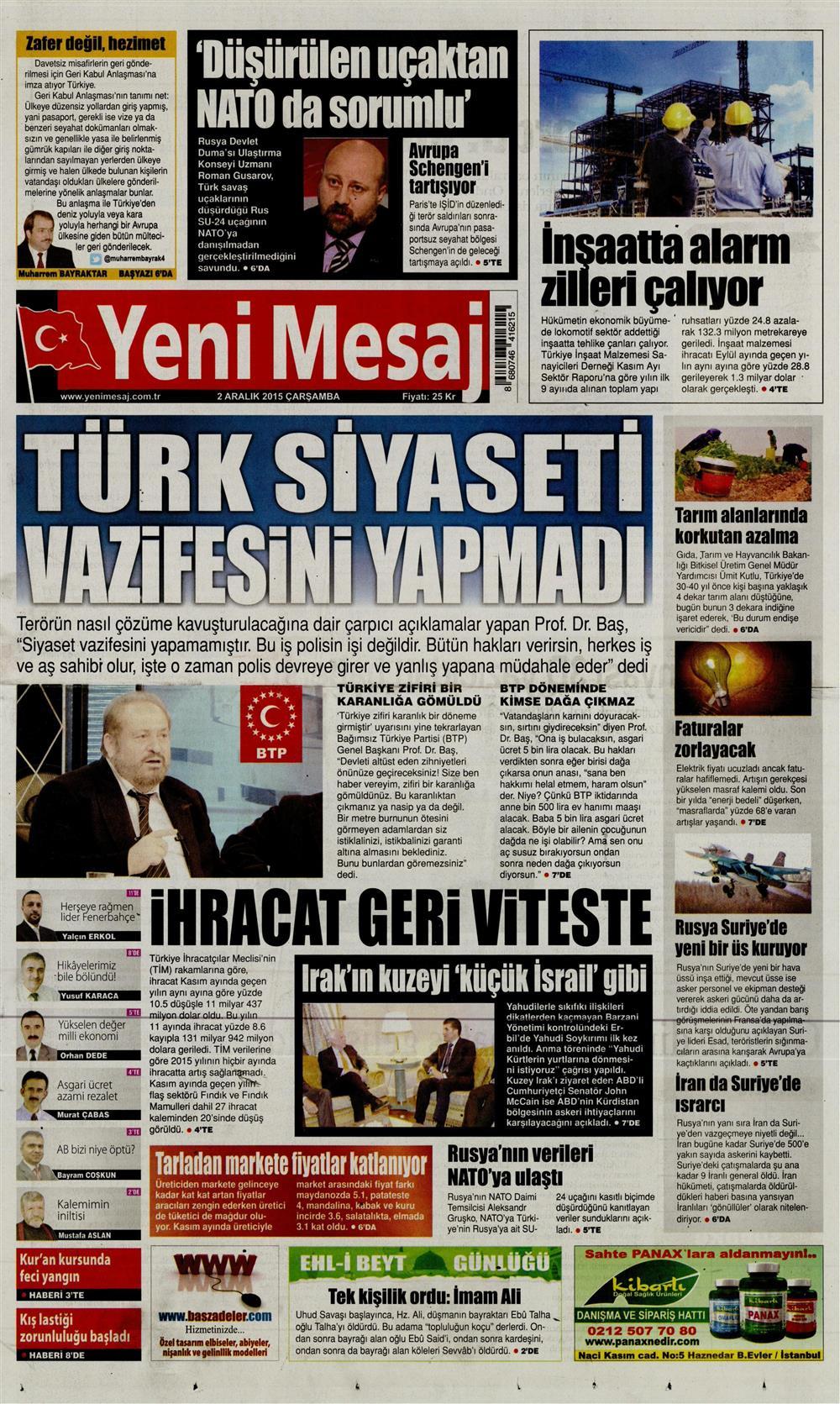 Gazeteler bugün ne yazdı? - 28