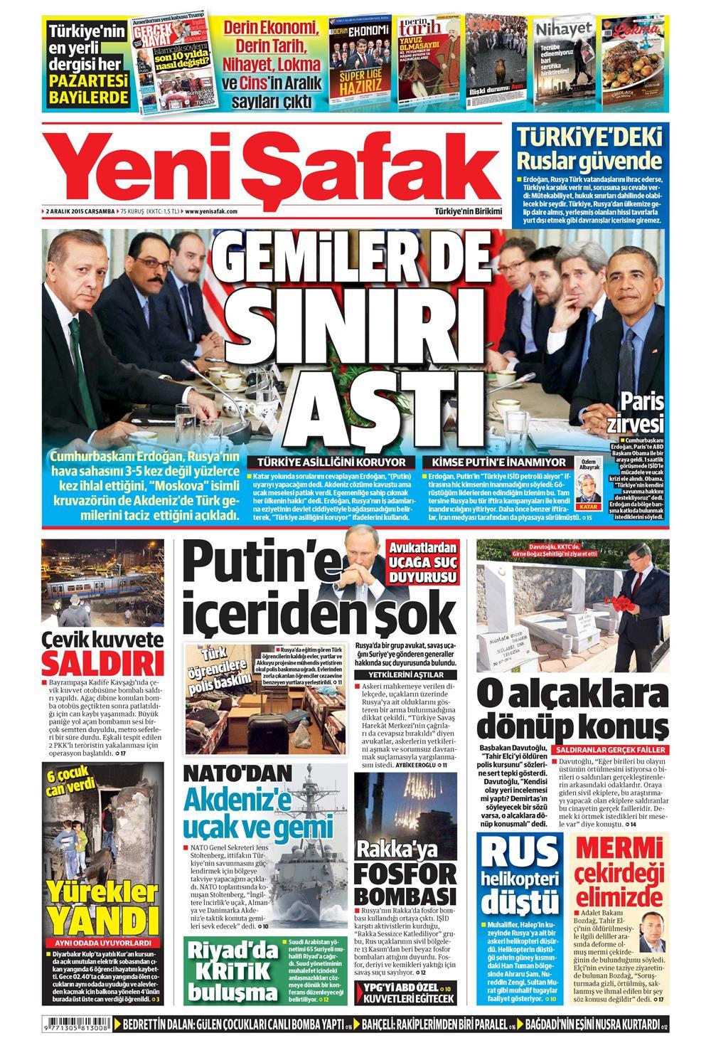 Gazeteler bugün ne yazdı? - 1