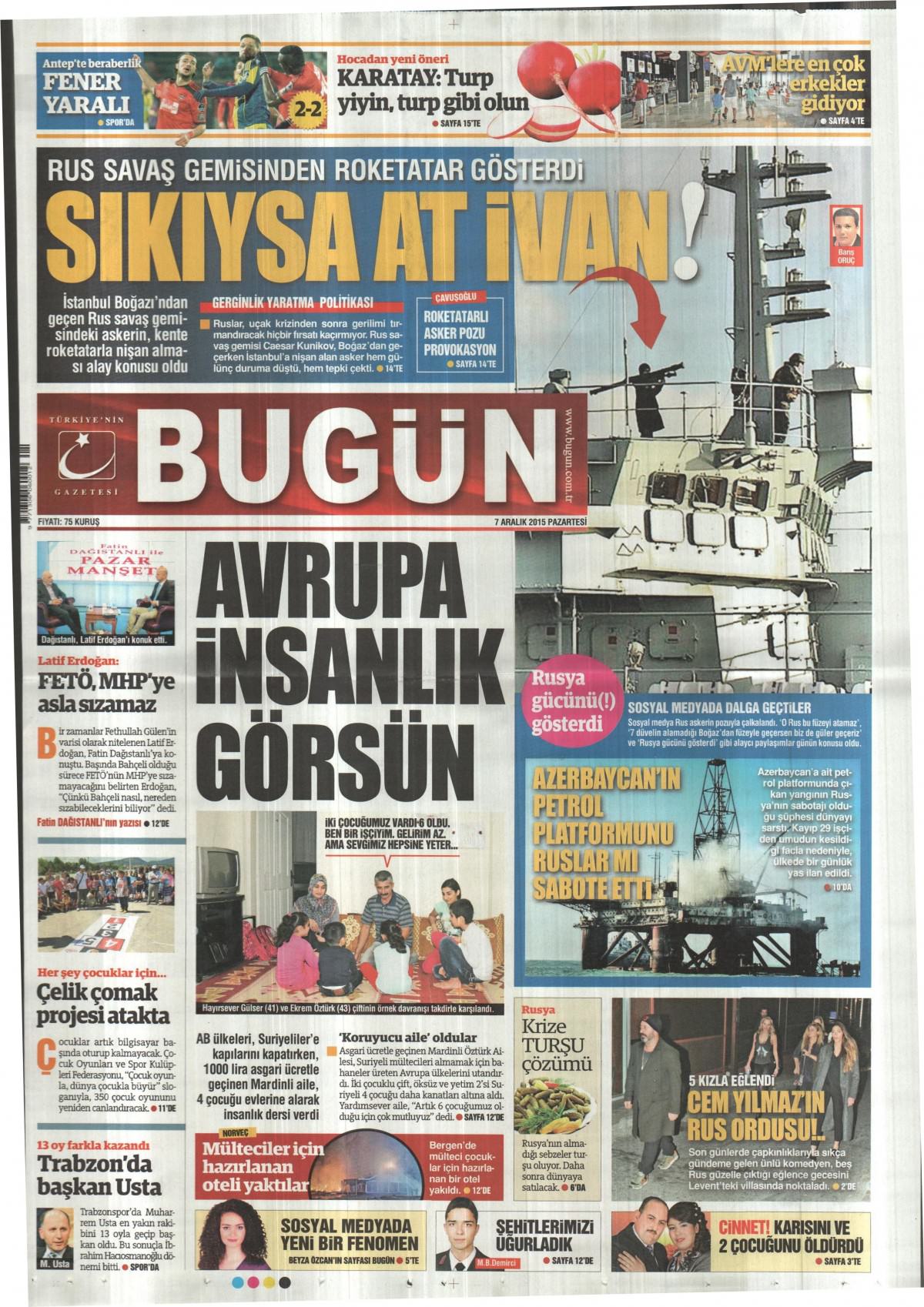 Gazeteler bugün ne yazdı? - 16