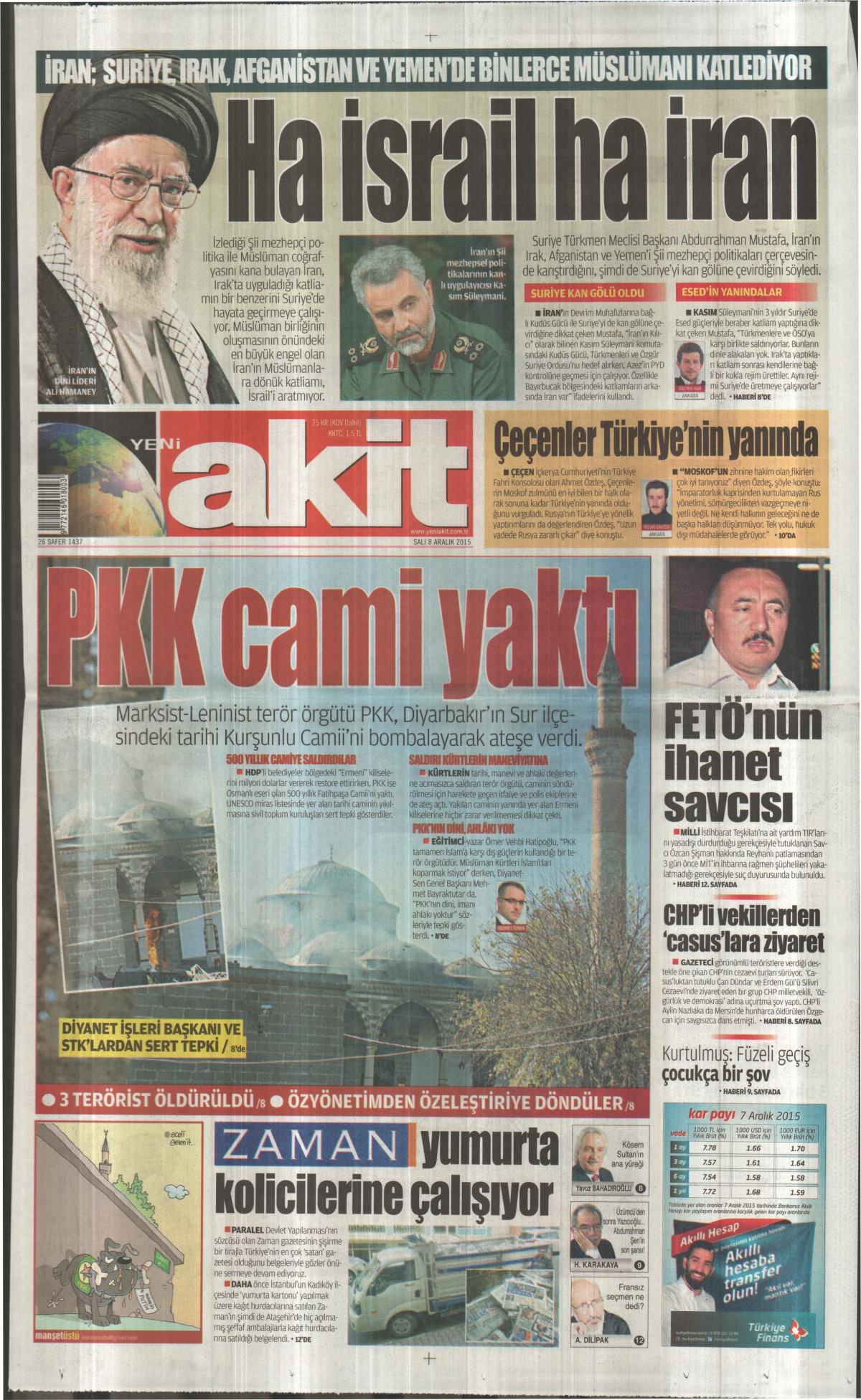 Gazeteler bugün ne yazdı? - 834