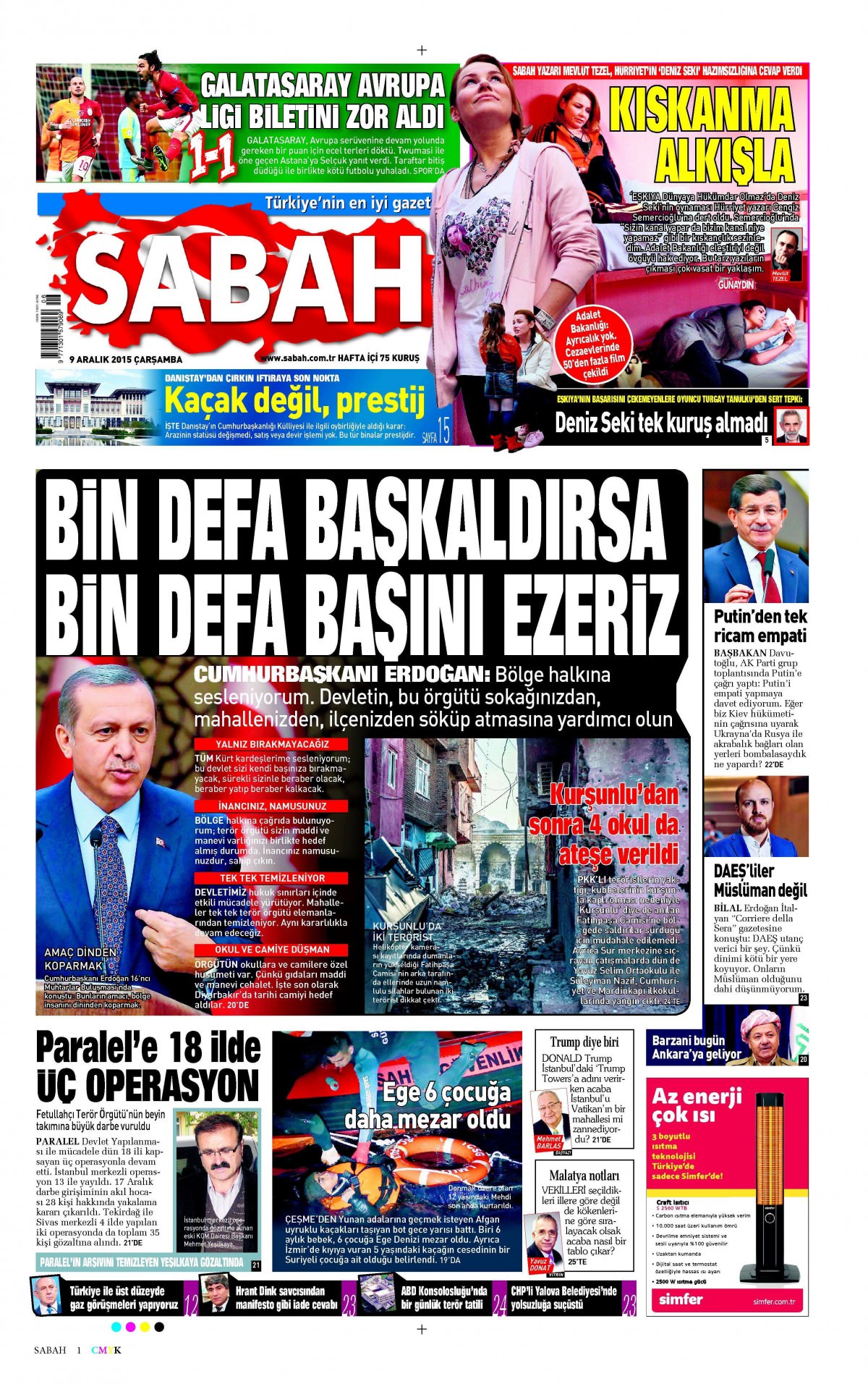 Gazeteler bugün ne yazdı? - 1