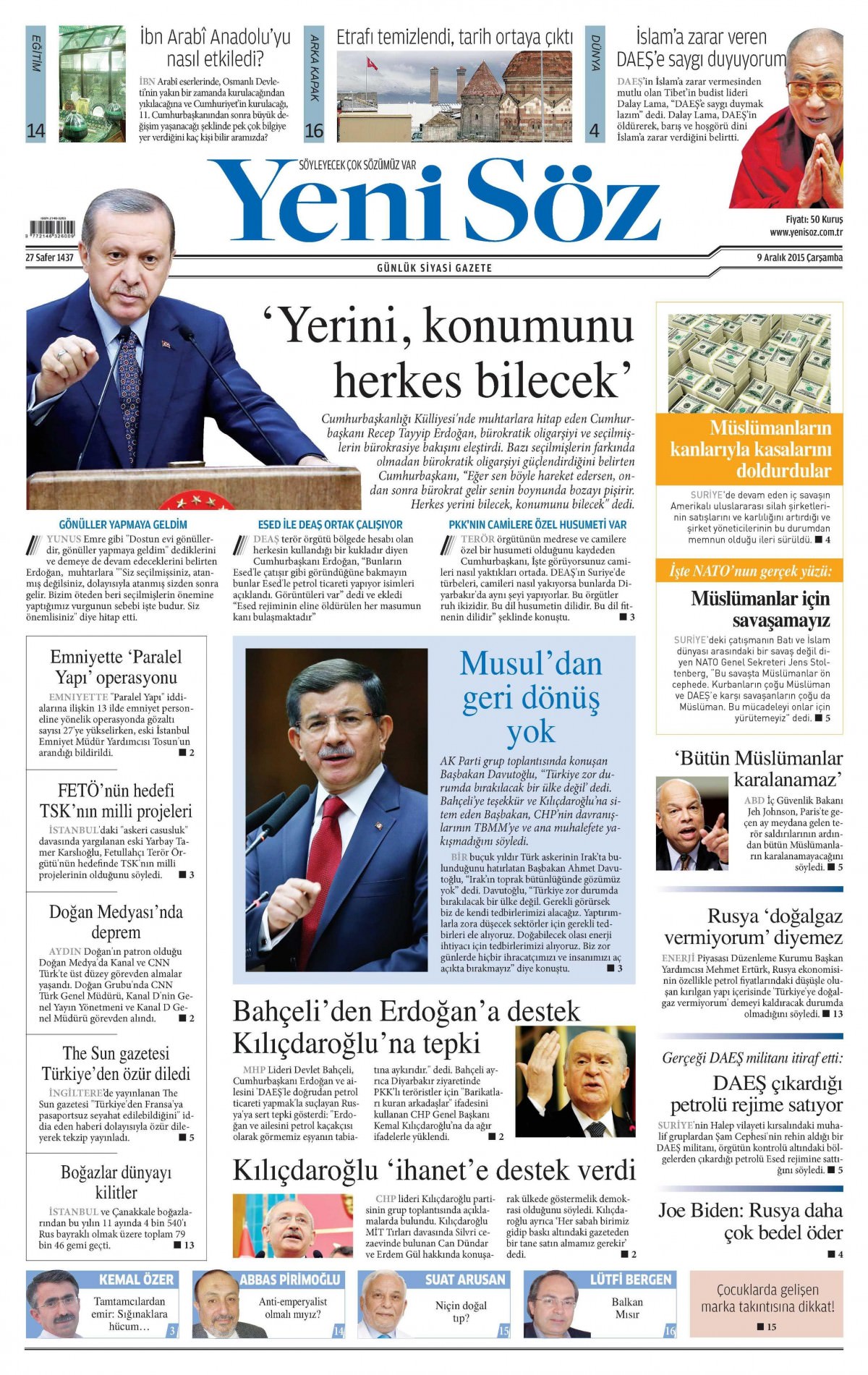 Gazeteler bugün ne yazdı? - 26