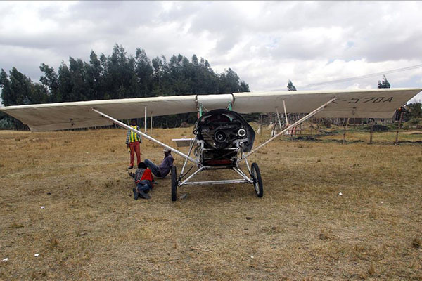 Etiyopyalı mucit kendi imkanlarıyla uçak yaptı - 5