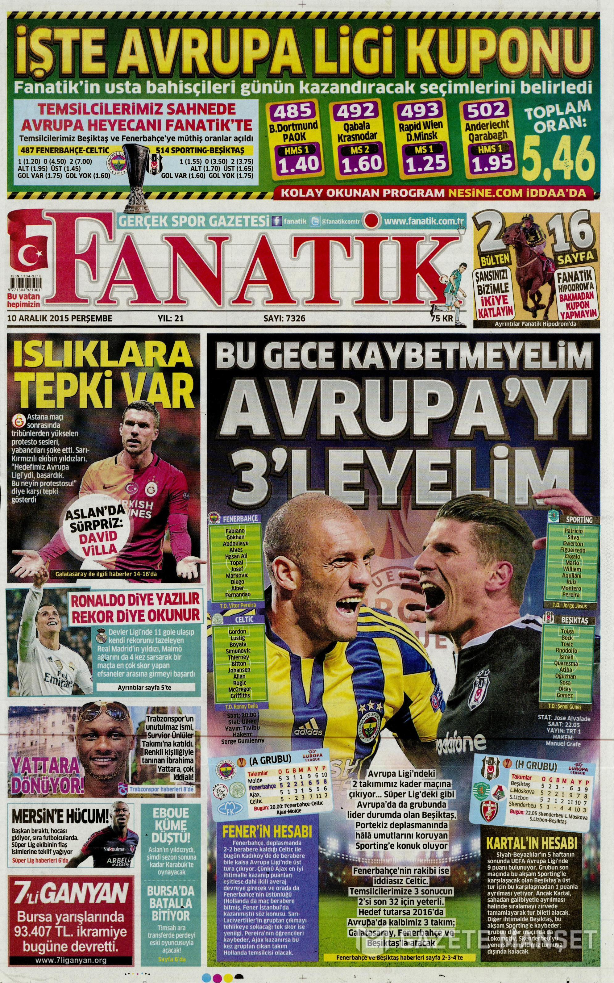 Günün gazete manşetleri - 758