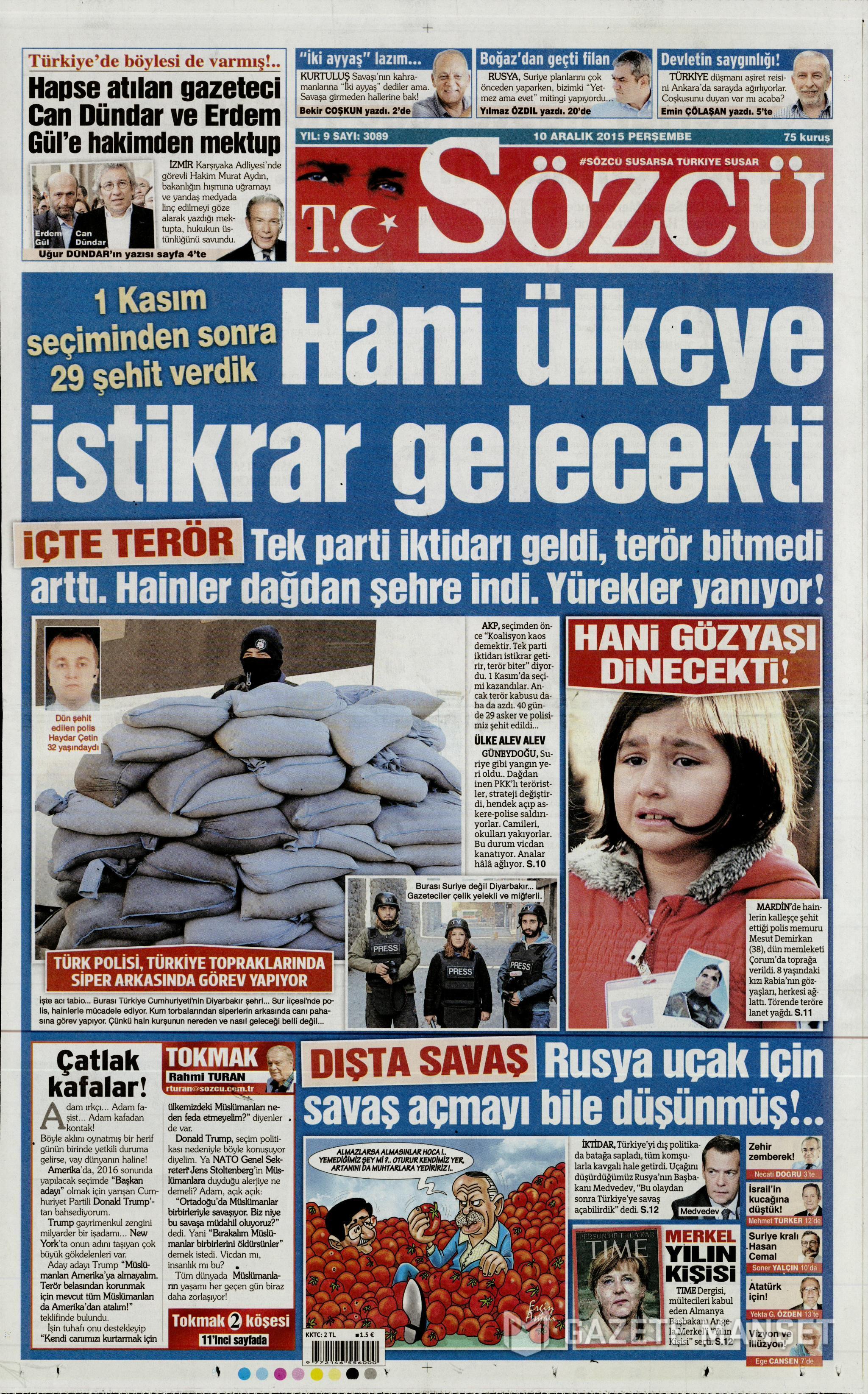 Günün gazete manşetleri - 922