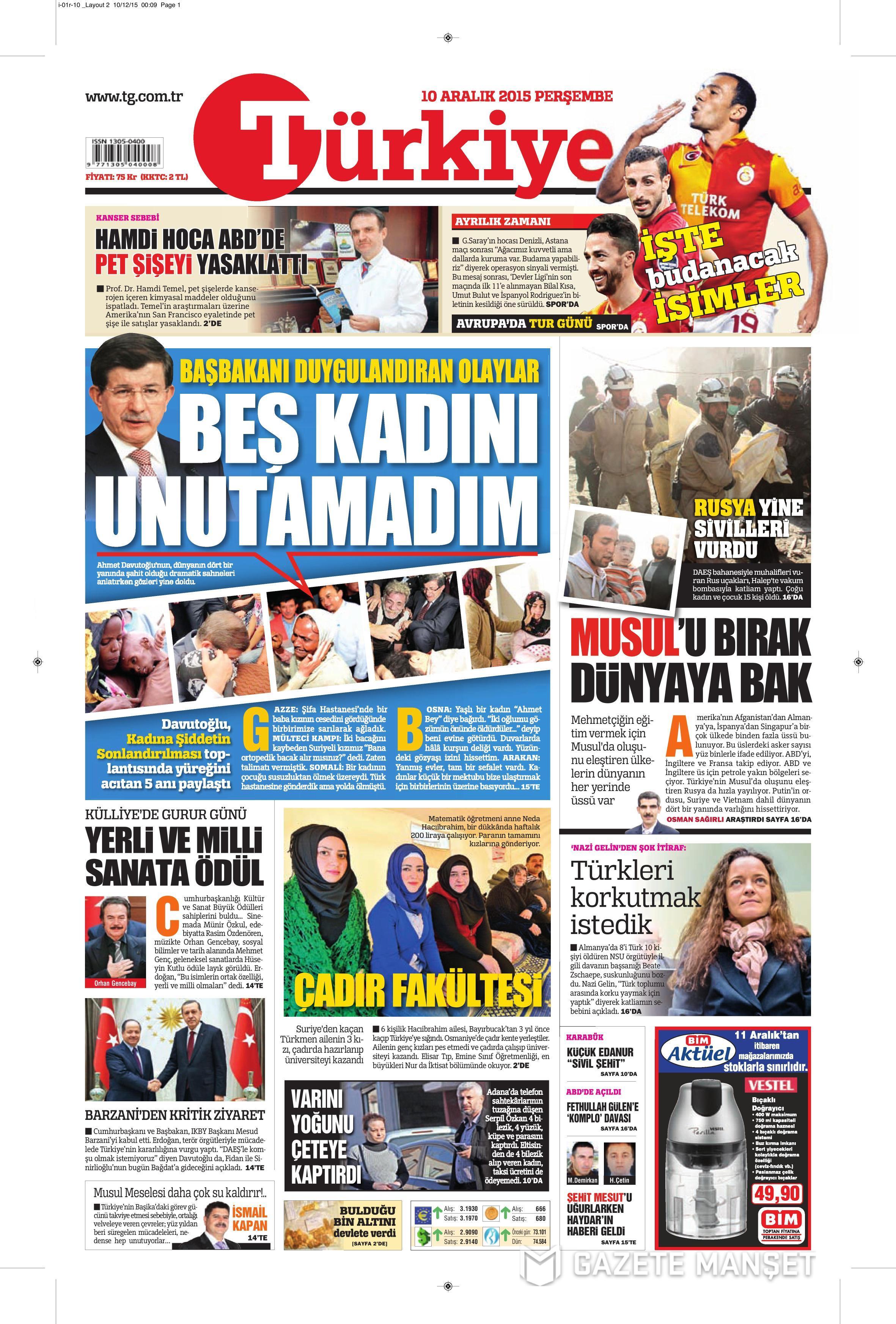 Günün gazete manşetleri - 896