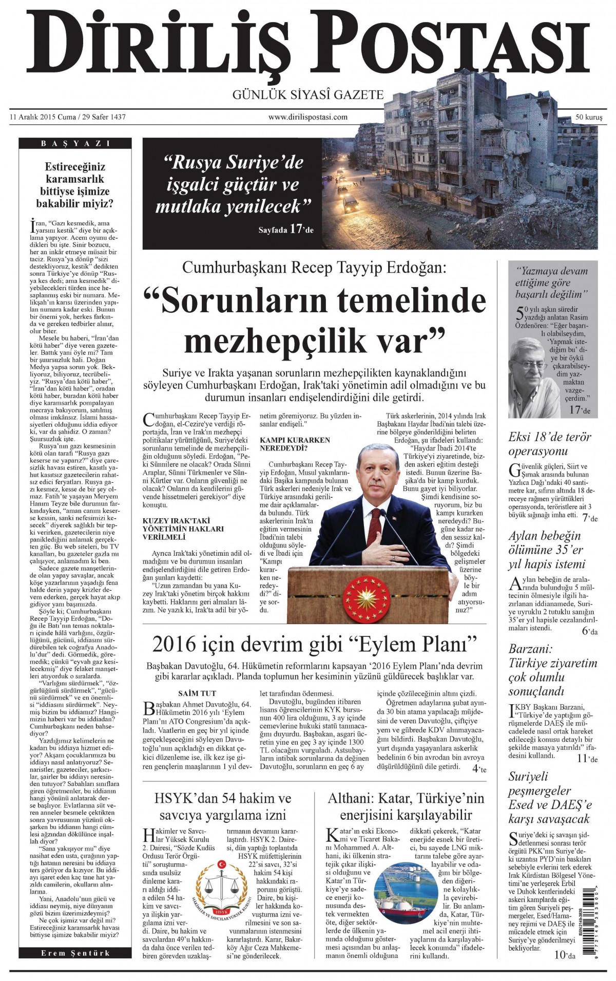 Gazeteler bugün ne yazdı? - 27