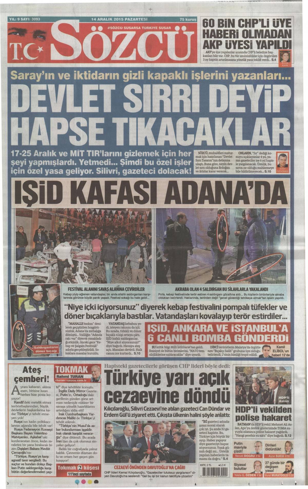 Gazeteler bugün ne yazdı? - 7