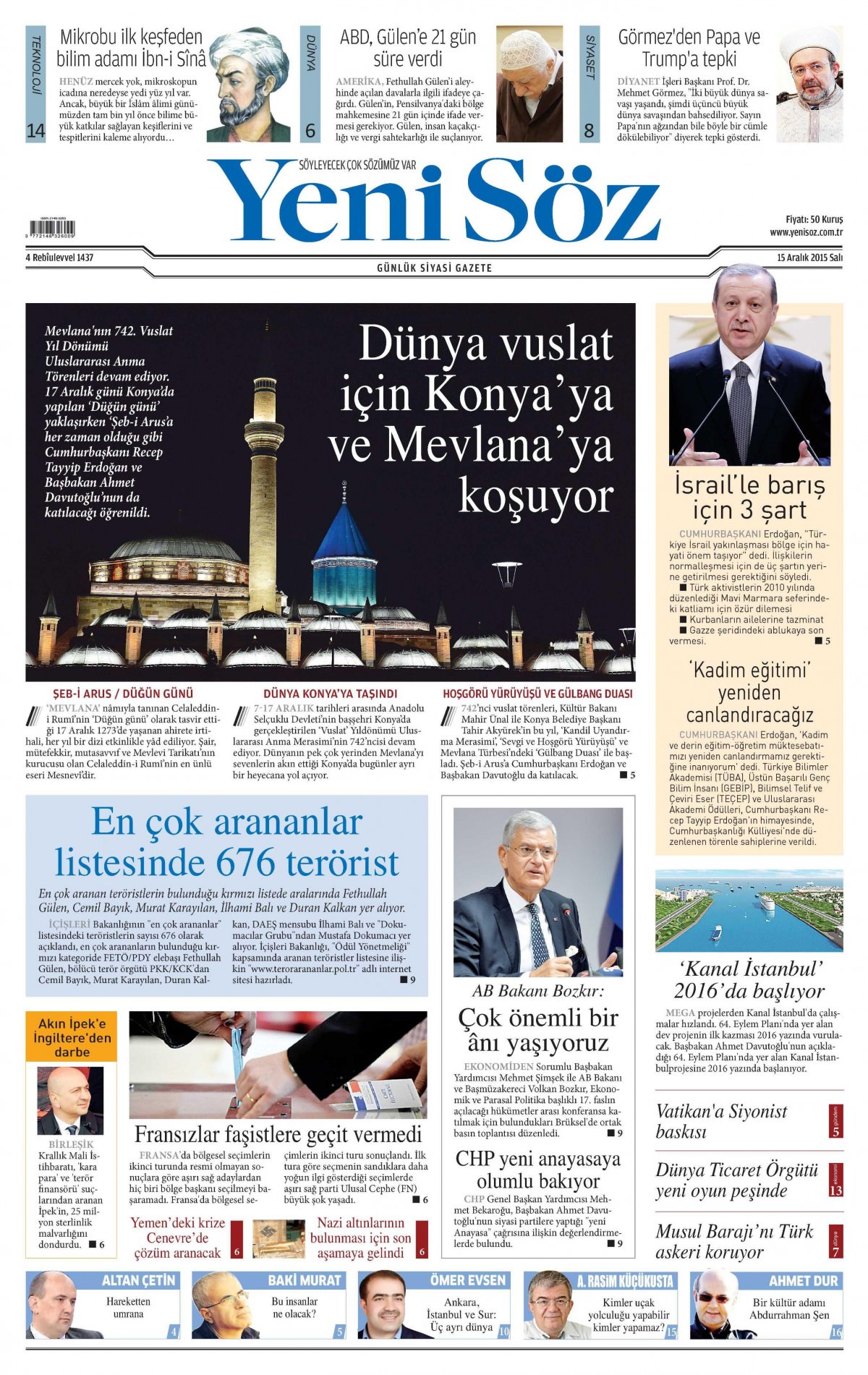 Gazeteler bugün ne yazdı? - 20