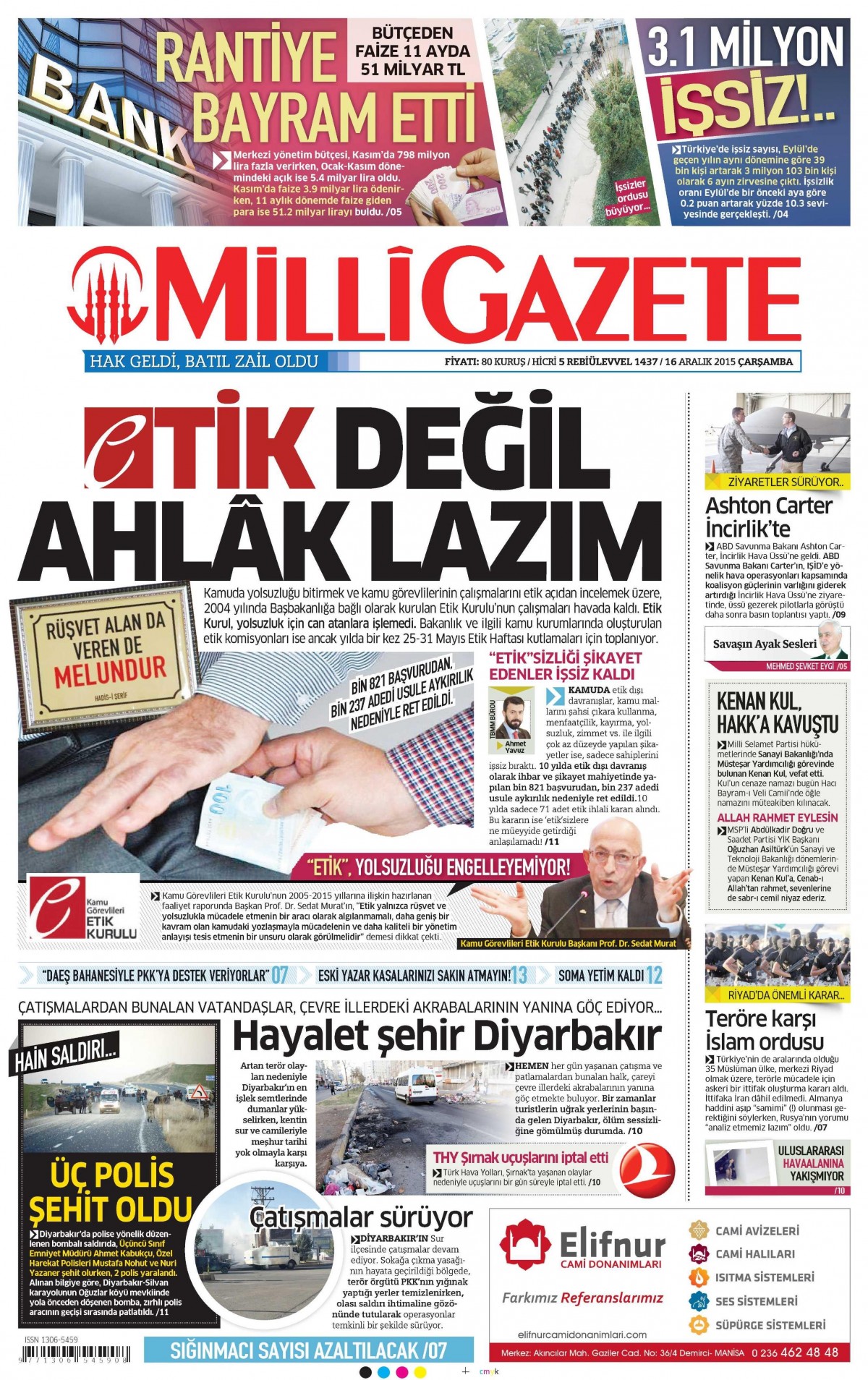 Gazeteler bugün ne yazdı? - 1