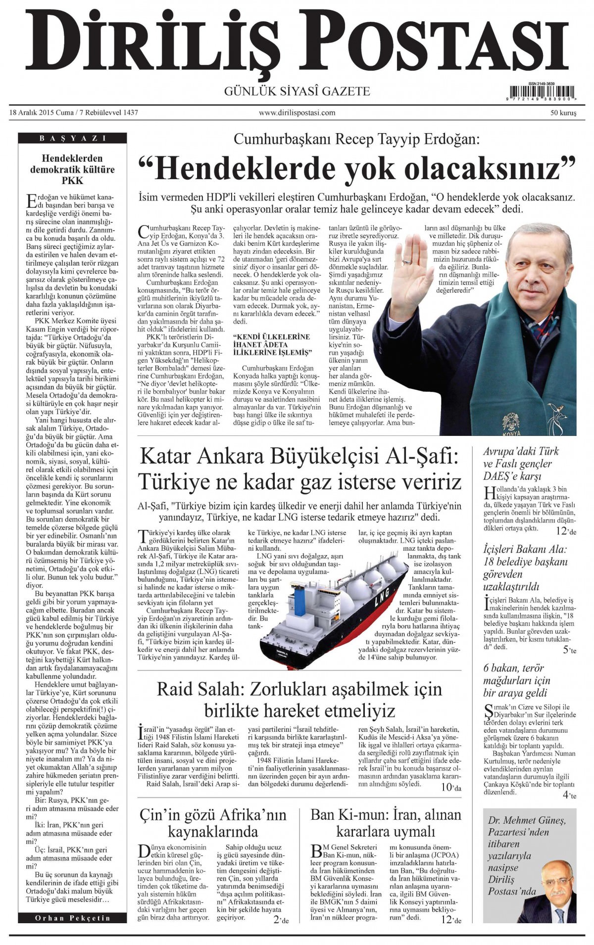 Gazeteler bugün ne yazdı? - 1