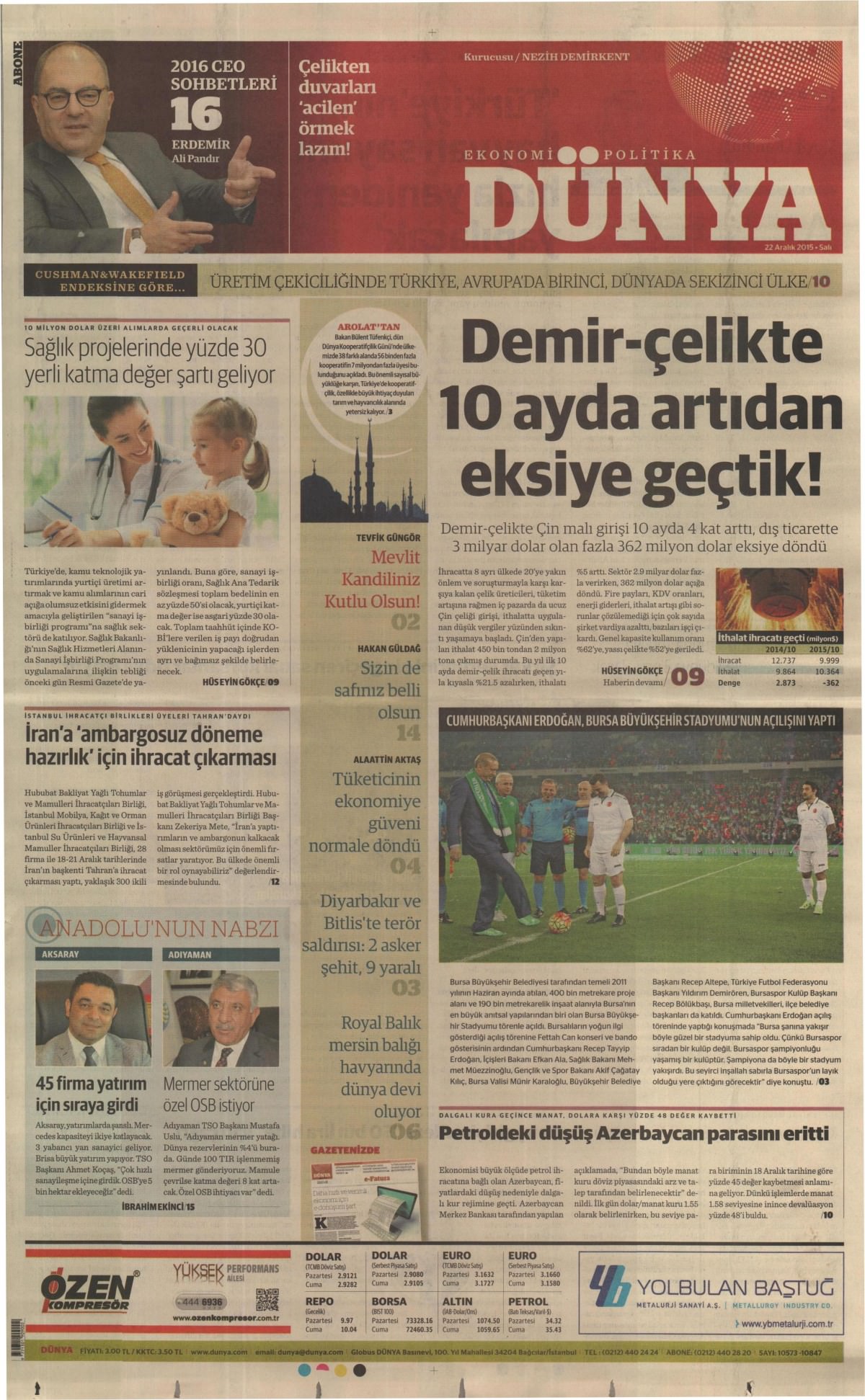 Gazeteler bugün ne yazdı? - 22