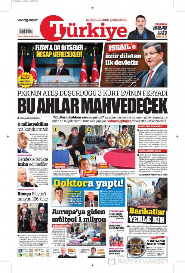 Gazeteler bugün ne yazdı? - 765