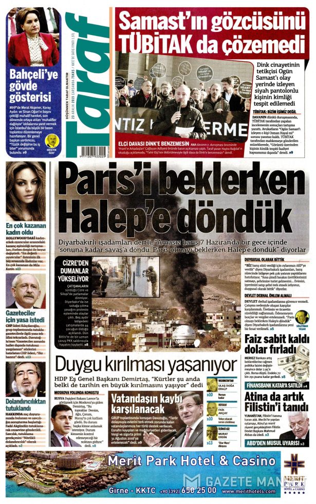 Gazeteler bugün ne yazdı? - 630