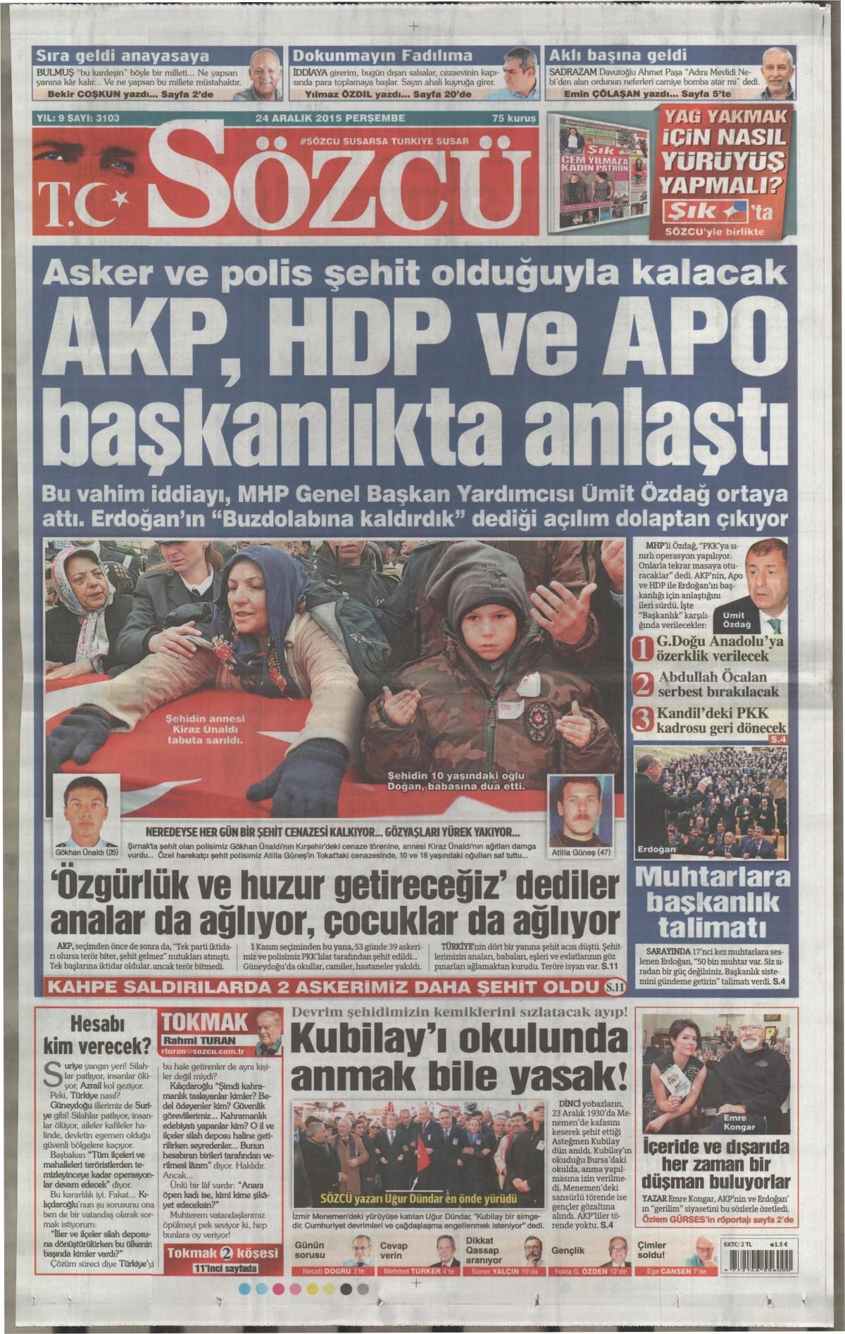 Gazeteler bugün ne yazdı? - 20