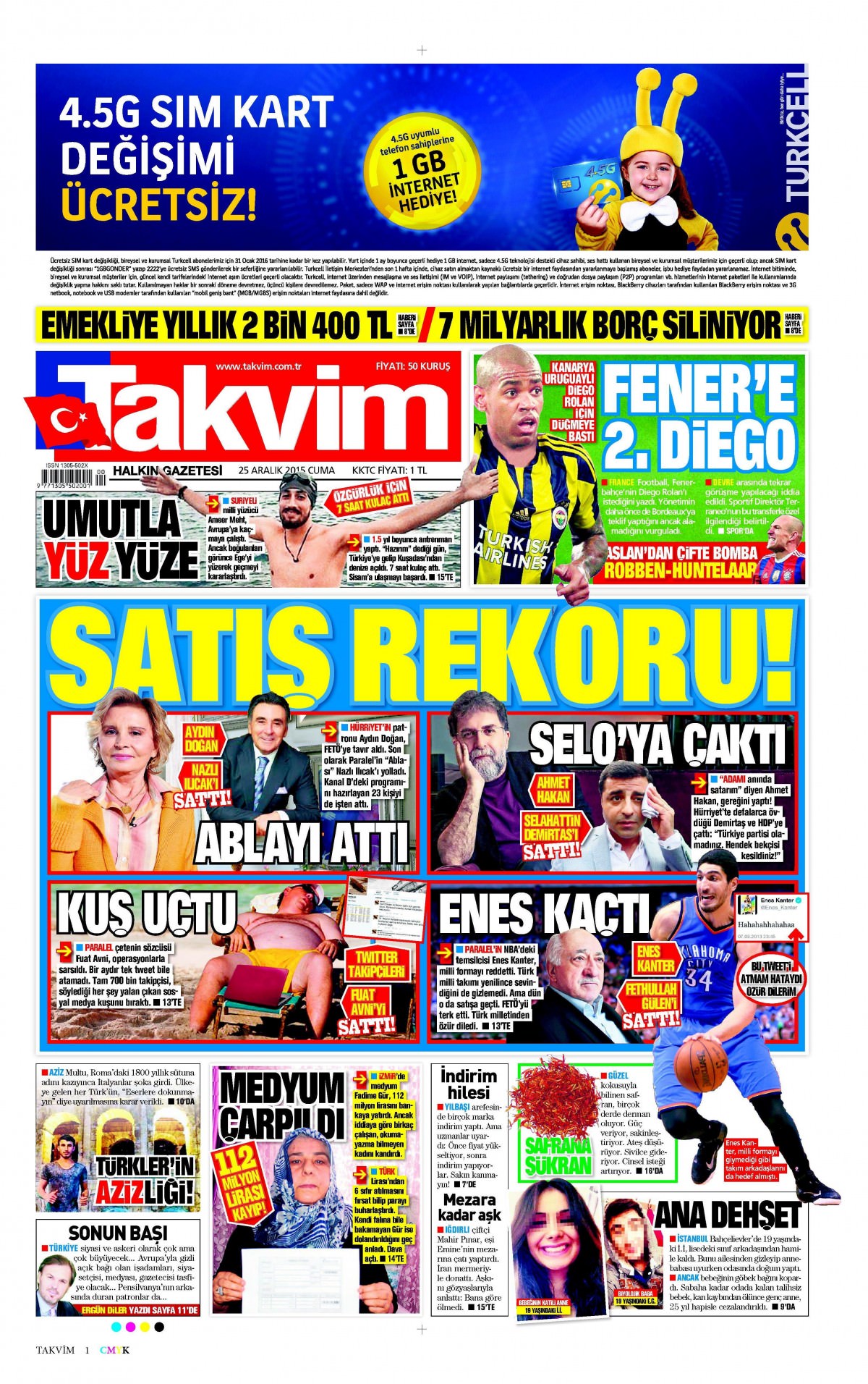 Gazeteler bugün ne yazdı? - 933